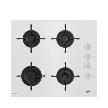 Beko BOCD T 6011 EHBD Gazlı Cam Tablalı Beyaz Ankastre Ocak
