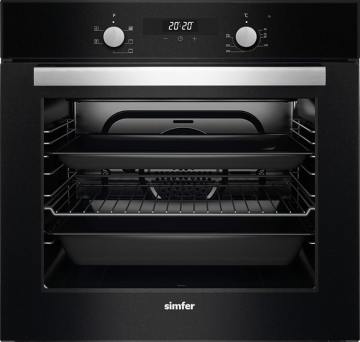 Simfer 7337 Siyah  Turbo Ankastre Fırın