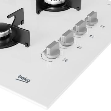 Beko Bocd T 6510 Eb Beyaz Cam Ankastre Ocak