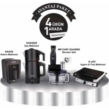 Fakir Avantaj Paketi Antrasit 4'lü Elektrikli Çeyiz Seti