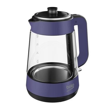 Beko CM 5964 Floral Violet 1900 W Cam Demlikli Çay Makinesi
