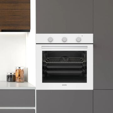 Simfer 8206 Beyaz 4 Fonksiyon Ankastre Powerturbo Fırın