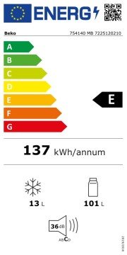 Beko 754140 MB A++ Büro Tipi Mini Buzdolabı