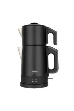Fakir Chaizen Antrasit 1800 W Çelik Demlikli Çay Makinesi