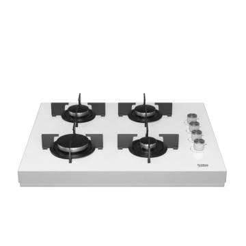 Beko Bstoc 827 B Beyaz Cam Set Üstü Ocak