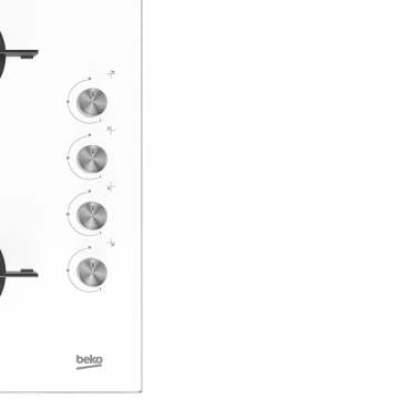 Beko Bstoc 827 B Beyaz Cam Set Üstü Ocak