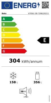 Beko 670561 EI  Kombi No Frost Buzdolabı