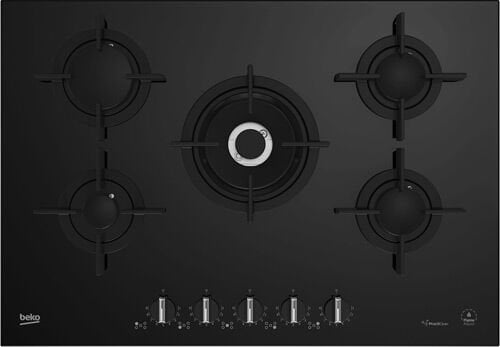 Beko BOCD T 7521 DWKS Wok Gözlü Siyah Cam Ankastre Ocak