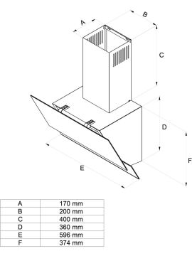 Simfer 8739 60Cm Premium Beyaz 2 Cam Inox Dekorlu Davlumbaz