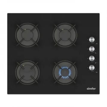Simfer 3046 Siyah Cam Ankastre Ocak