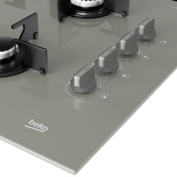 Beko Bocl T 6510 Eg Gri Cam Ankastre Ocak