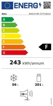 Beko 854270 Mb A+ Çift Kapılı Buzdolabı