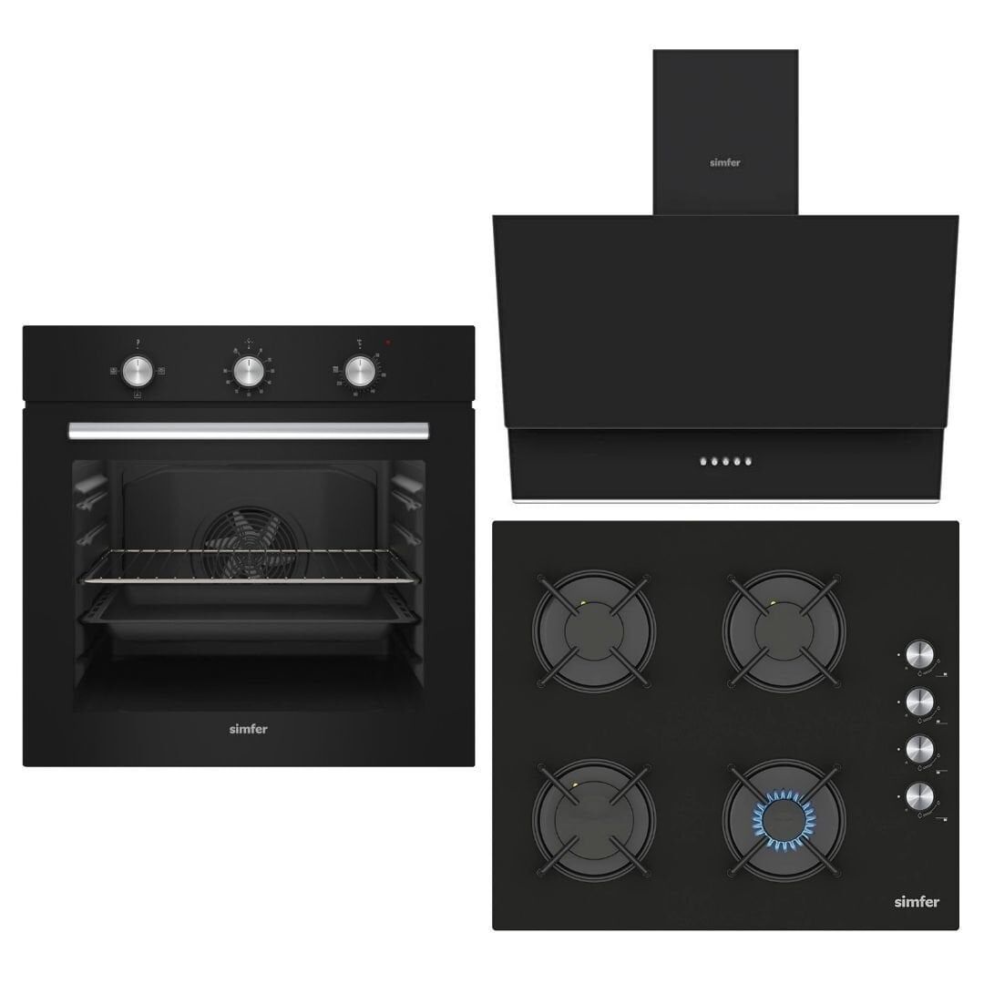 Simfer Turbo Siyah Mekanik Set (8203 - 3046 - 8708)