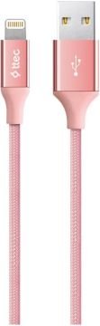 Ttec 2DK16RA AlumiCable iPhone Uyumlu 120Cm Şarj Kablosu Roze Altın
