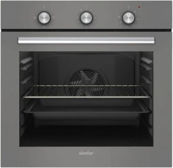 Simfer 8224 Gri Mekanik 4 Fonkisyon Ankastre Fırın