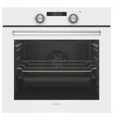 Simfer 8204 4 Fonksiyonlu Beyaz Cam Ankastre Fırın