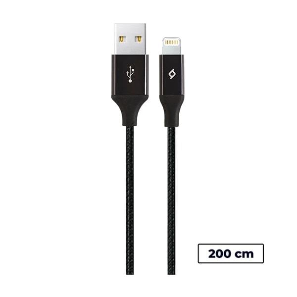 Ttec 2DK19S AlumiCable MFi iPhone Lisanslı Şarj Kablosu Siyah