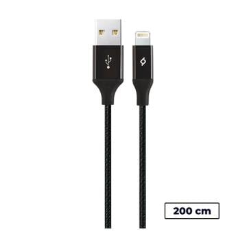 Ttec 2DK19S AlumiCable MFi iPhone Lisanslı Şarj Kablosu Siyah