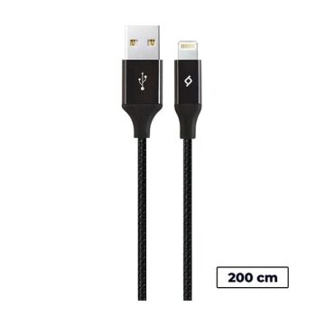 Ttec 2DK19S AlumiCable MFi iPhone Lisanslı Şarj Kablosu Siyah
