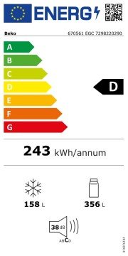 Beko 670561 EGC Kombi No Frost Buzdolabı