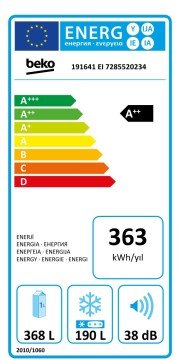 Beko 191641 EI Gardırop Tipi Buzdolabı