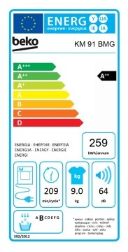 Beko KM 91 BMG 9 kg Çamaşır Kurutma Makinesi