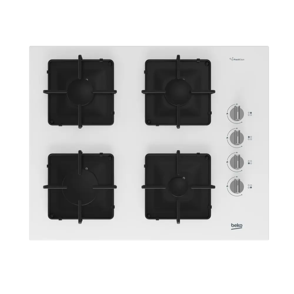 Beko BOCD K 6510 EB Beyaz Cam Ankastre Ocak