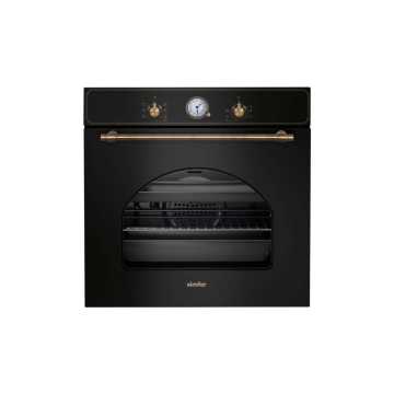 Simfer 7319 Rustic Dizayn 8 Fonksiyon Siyah Ankastre Fırın