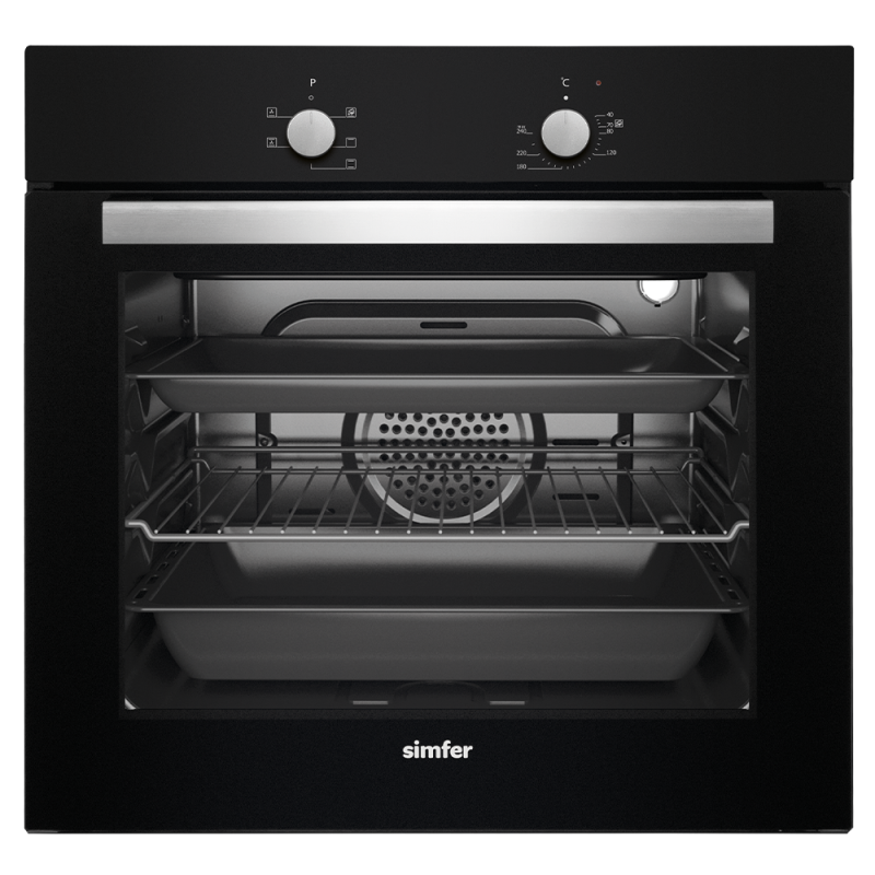 Simfer 7350 Siyah 6 Fonksiyon Ankastre Fırın