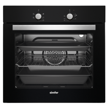 Simfer 7350 Siyah 6 Fonksiyon Ankastre Fırın
