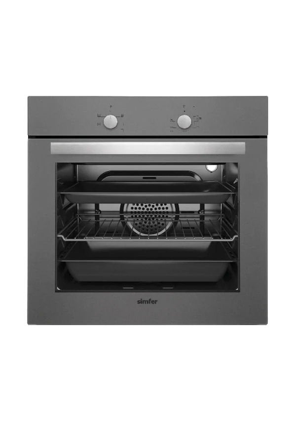 Simfer 7352 Gri 6 Fonksiyon Ankastre Fırın
