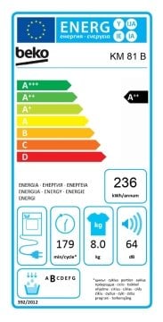 Beko KM 81 B 8 kg Çamaşır Kurutma Makinesi