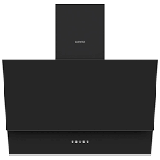 Simfer 8708 60 cm Eğik Siyah Cam Davlumbaz