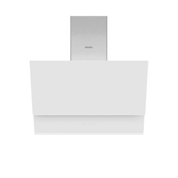 Simfer 8704 60 cm Eğik Beyaz Cam Davlumbaz